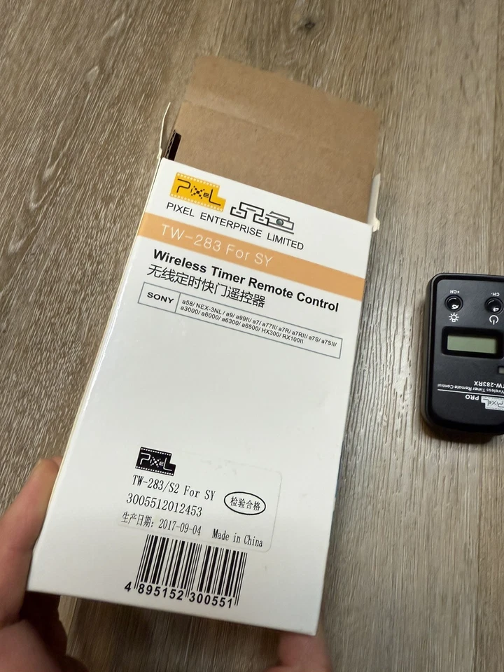 Pixel Pro TW-283 Wireless Timer Remote Control Shutter Release Sony Camera Photo - Image 2 of 4
