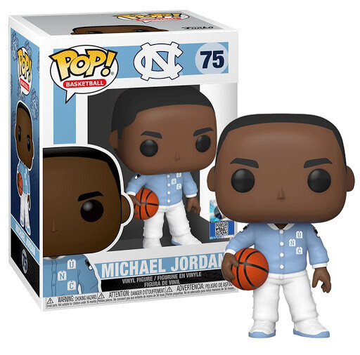 FUNKO POP! COLLEGE BASKETBALL UNC MICHAEL JORDAN (WARM-UPS) #75 VINYL  FIGURE