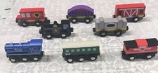 Wooden Train Car Lot Lil Chugs Extras 8 Pieces Train Fits BRIO Thomas Track