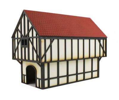 WWG Medieval Town - Tour défensive avec créneaux - 28mm, Wargaming