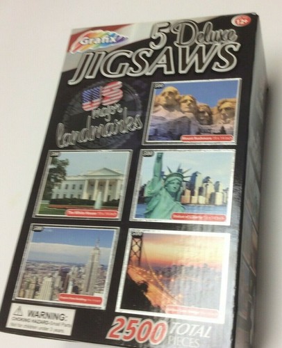 Grafiz 5 Deluxe Jigsaw puzzles, U.S. major landmarks, 2500 pieces - T1118 - Picture 9 of 10