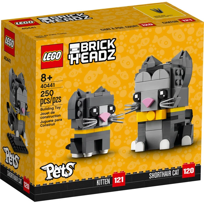 LEGO BrickHeadz gatos pelo corto mascotas 40441 (SELLADO)