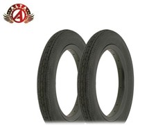 2 ALTA BICYCLE WIRE BEAD 12" 1/2" x 2 1/4" TIRES BLACK SLICK II SMOOTH TREAD.