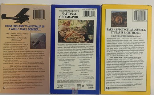 National Geographic VHS set of Three Tapes Great Lot 91’ 94’ 95’ - Picture 5 of 12