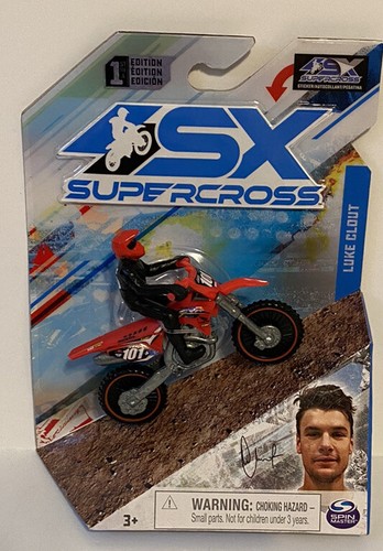 SX Supercross Luke Clout 1:24 Scale Toy 