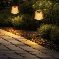 Solarleuchte AußEnlampe Gartenleuchte Led Akku Erdspieß Kristallleuchte 2Er Set