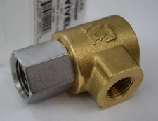 90° High Pressure 5000psi Hose Reel Swivel, 1/2"F x 3/8"F by ELEY HOSE REELS