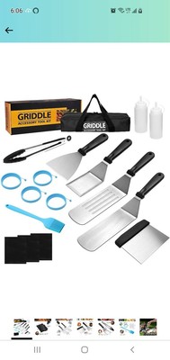 Flat Top Griddle Accessories Set for Blackstone and Camp Chef, Professional...