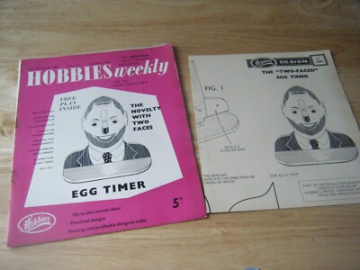 Hobbies Weekly, 19th October 1960, v.131 #3384, Plan - Egg Timer (with 2 Faces)