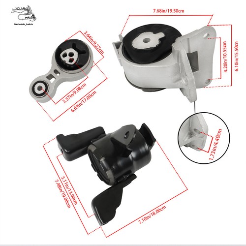 For Ford Fusion S/SE/SEL 2010-2012 Automatic Trans Motor & Trans Mount - Picture 11 of 11