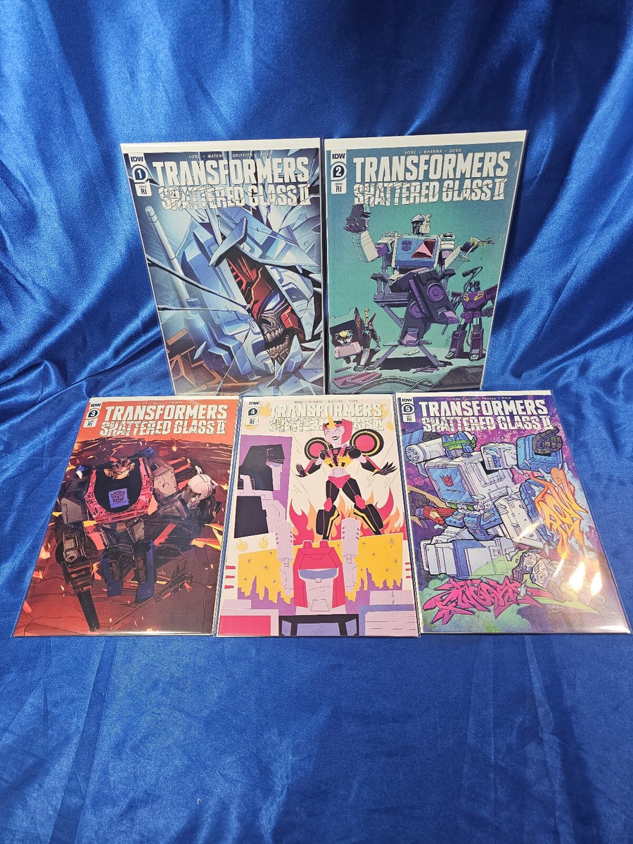 その他 Transformers Shattered Glass || #1~5 Transformers SHATTERED GLASS II 1-5 Complete RI Cover Variant Set