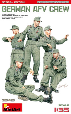 1/35 Miniart German AFV Crew. Special Edition Plastic Model Kit