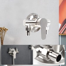Shower Mixer Valve 1/2" Exposed Wall Mounted Faucet Bathroom Stainless Steel