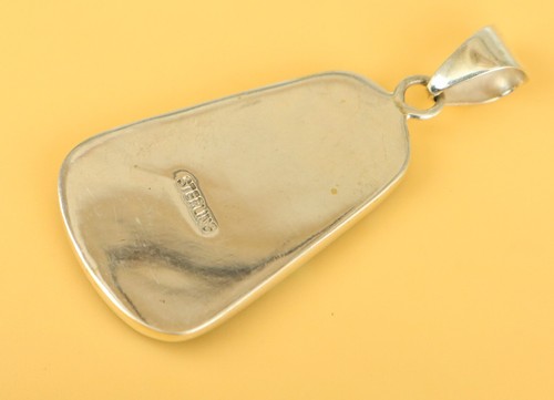 OUTER SPACE Micro Inlay Sterling Silver ART Pendant - Picture 5 of 5