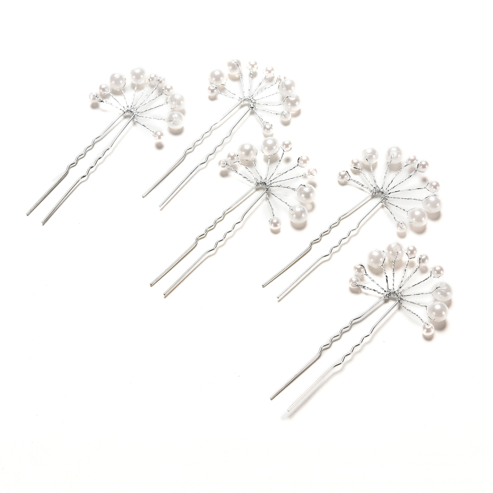 Crystal Diamante Pearl Flower Bridal Wedding Prom Hair Pins Cl-*i~
