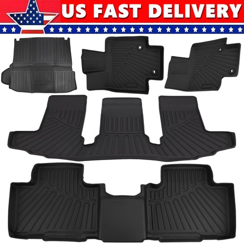Alfombrillas 5 piezas para Toyota Highlander TPE 20-2025 7 asientos 3 filas y revestimiento de carga - Imagen 5 de 19
