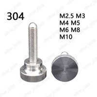 Viti A Pollice Zigrinate In Acciaio Inox 304 M2,5 M3 M4 M5 M6 M8 M10