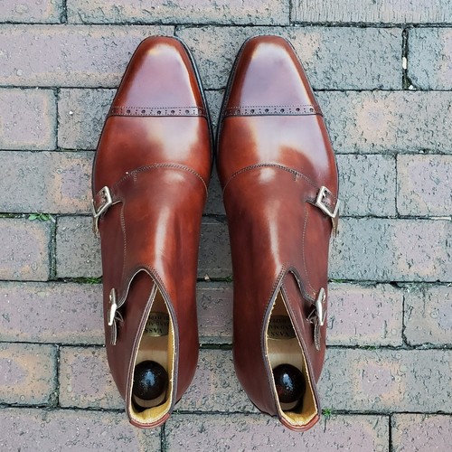Vass Budapest EU 43, US 10, UK 9 Doppelmönchsstiefel, mit langlebigen Schuhbäumen - Bild 4 von 5