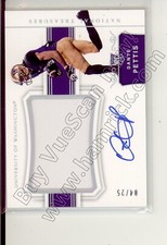 dante pettis rookie rc draft auto jersey patch washington huskies college #/25