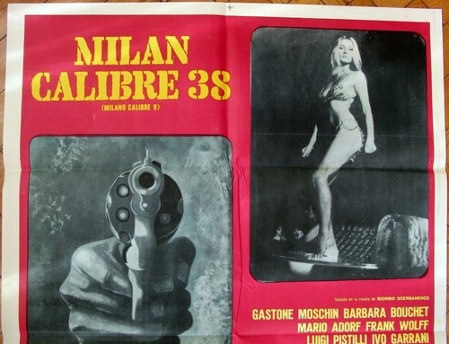 CALIBER 9 (Milano Calibro 9) ARGENTINA 1SH Movie POSTER 1972 Barbara Bouchet - Picture 4 of 4