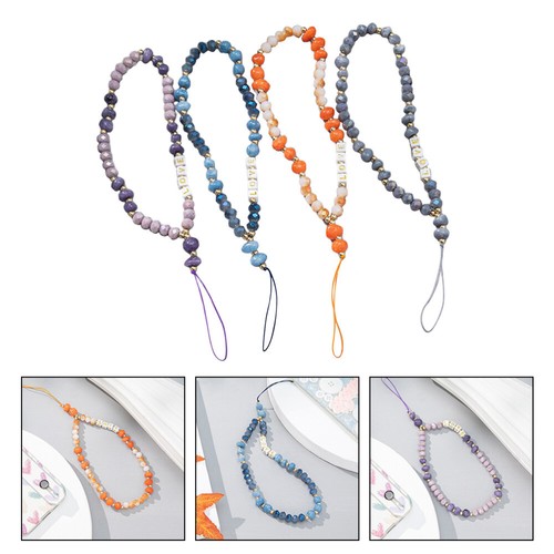 4 Pcs Kristallsteinarmband Mobilfunkanhängerdekoration Telefonseile - 第 6/12 張圖片
