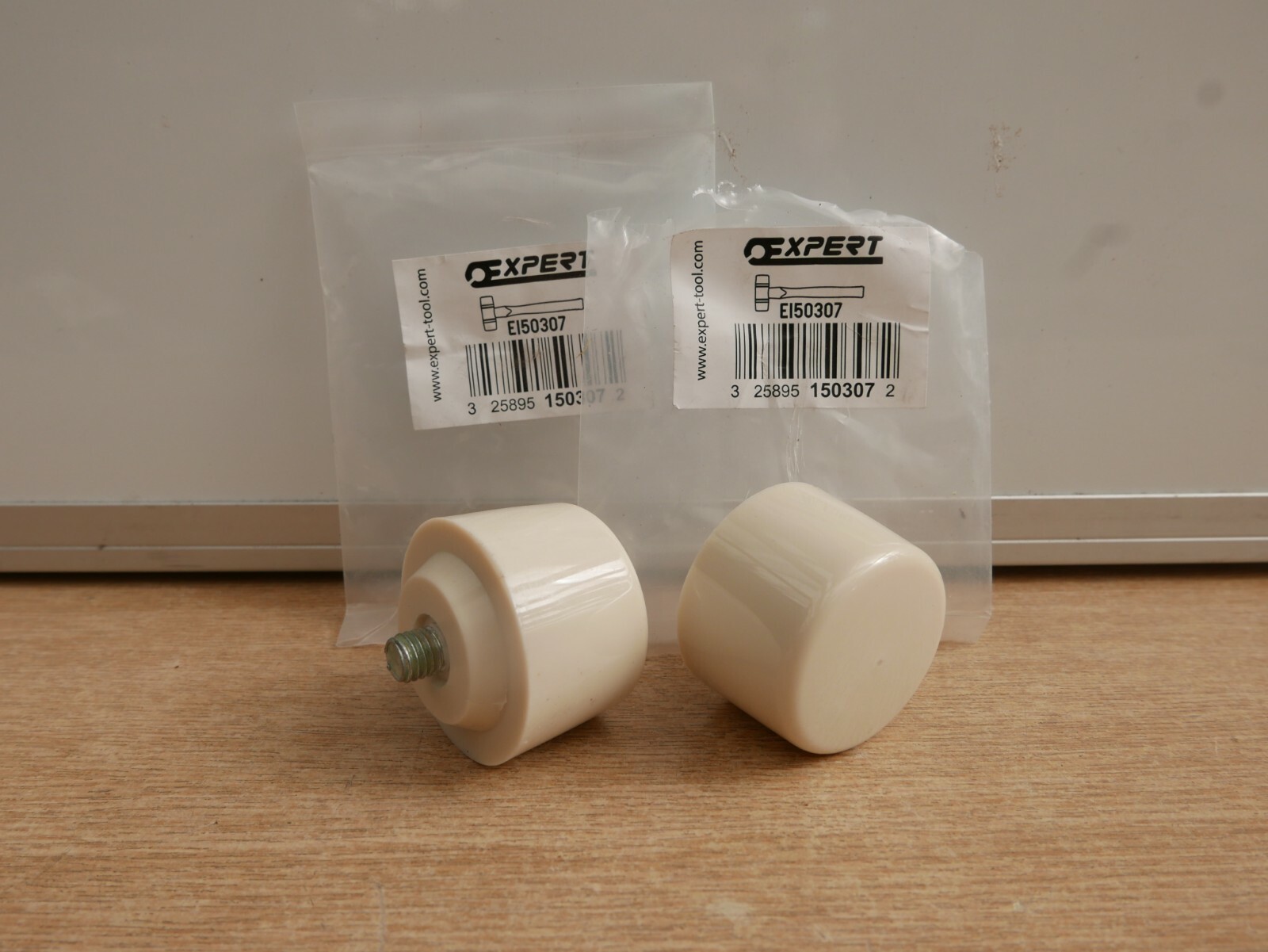 BRITOOL EXPERT BY FACOM 2 X WHITE NYLON FACES FOR 40MM MALLET E150307