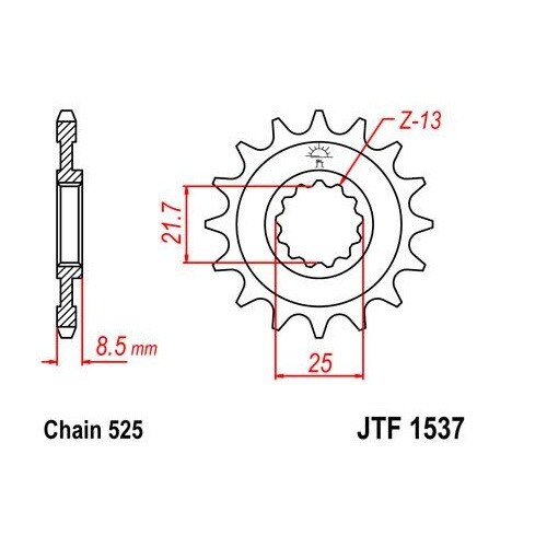 Steel Front Sprocket 16T for Street KAWASAKI ZX900 F1/F2 ZX-9R