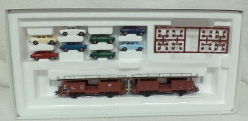 Marklin 46139 SPECIAAL Dubbelle autotransportwagenset Laaes met auto's kortkopp - Photo 2/11