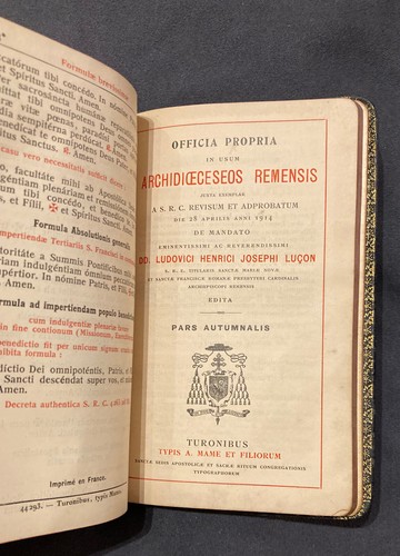 BREVIARUM ROMANUM Pars Autumnalis Mame Turonibus 1937 - Foto 11 di 16