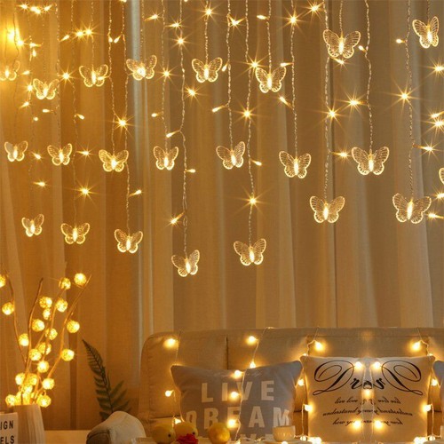 Christmas Icicle Lights Outdoor LED Curtain Fairy String Light Xmas Party Decor - Picture 40 of 41