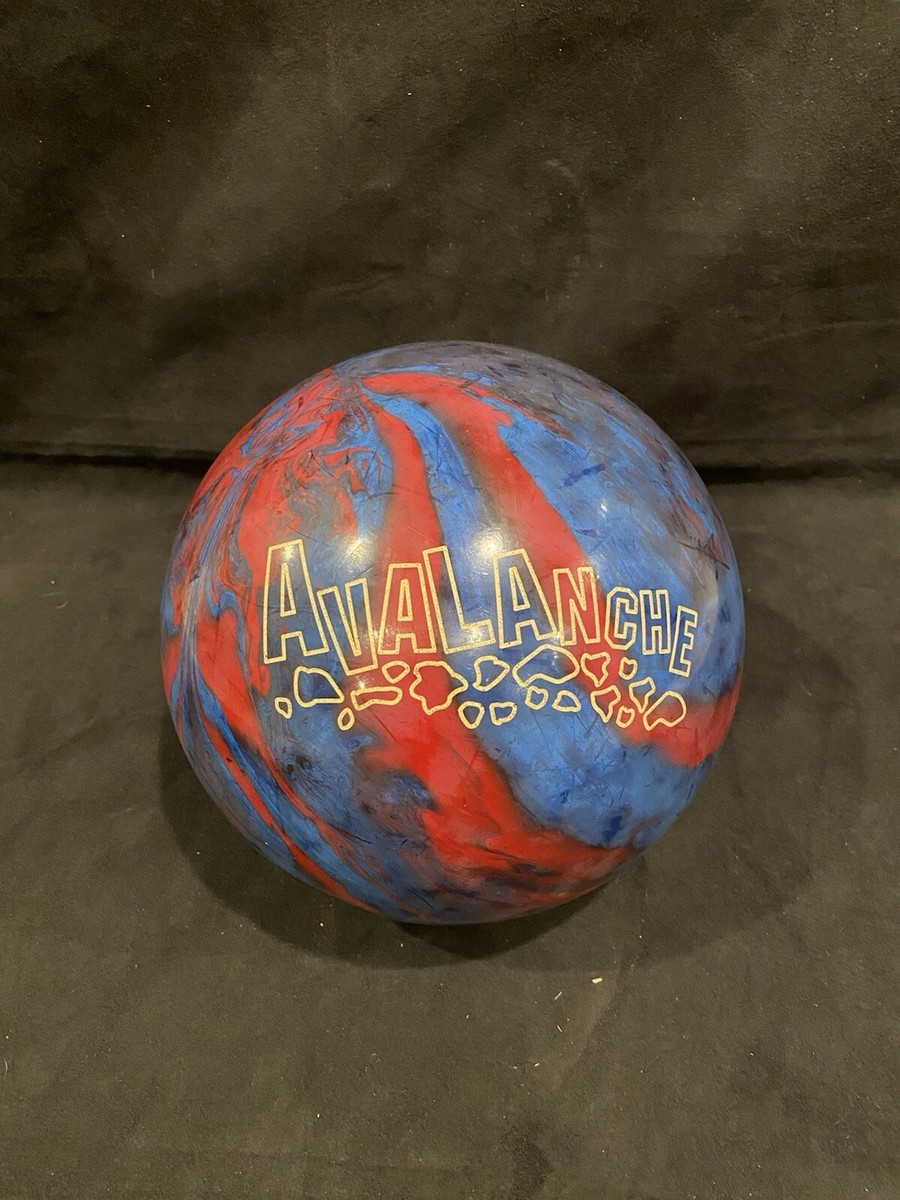 Brunswick Avalanche Bowling Ball 12 Lbs - Red And Blue Marble