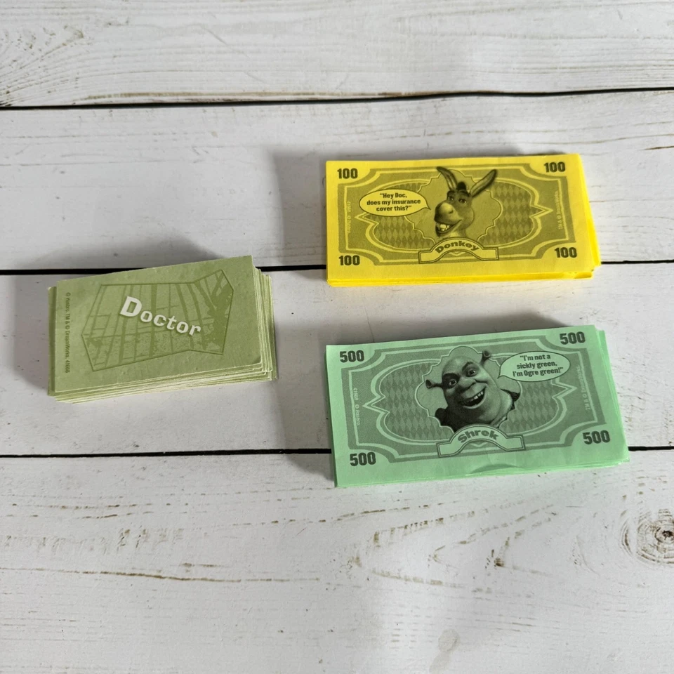 Juego de reemplazo de tarjetas de dinero y manual de instrucciones Operation Shrek Foto 3 de 4