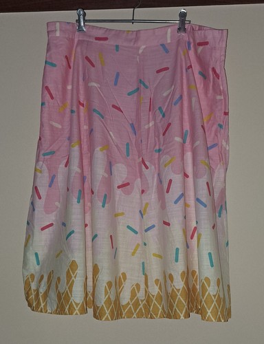 Revival (Dangerfield) pink ice cream skirt "You Make Me Melt" size 20 BNWT - Picture 3 of 11