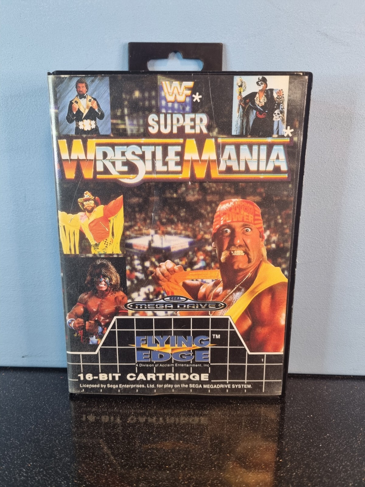 Vintage WWF Super Wrestle Mania Sega Mega Drive Game PAL UK 1991 No Manual