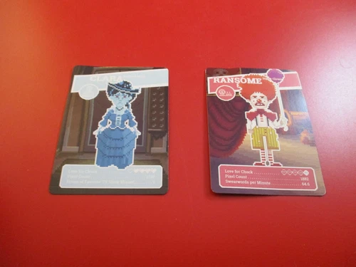 Thimbleweed Park giochi a corsa limitata carte collezionabili promozionali Clara & Ransome