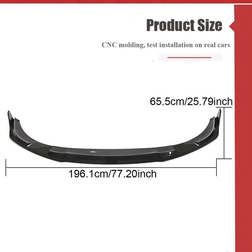 DRY CARBON Front Bumper Lip Spoiler For Porsche Taycan Turbo S Turbo 9J1 Sedan - Picture 7 of 14