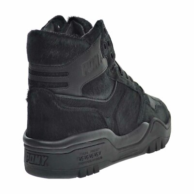 PONY Product Of New York M-110 Calf Hair Men's Shoes Black
