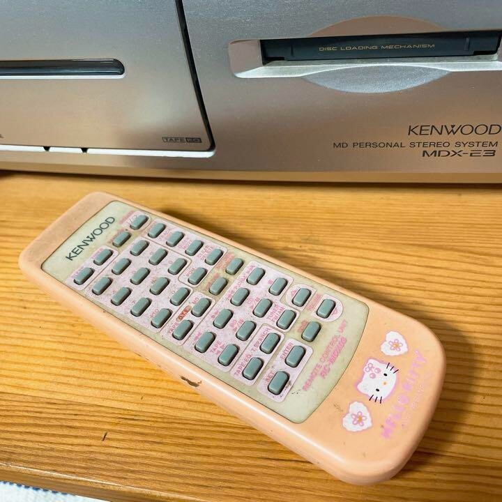 美品！【KENWOODハローキティ CD MD AM/FMラジオ】MDX