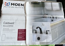 Moen Tub Faucet 2 Handle Caldwell 86440BRB Oil Rubbed Bronze Complete Kit NIB