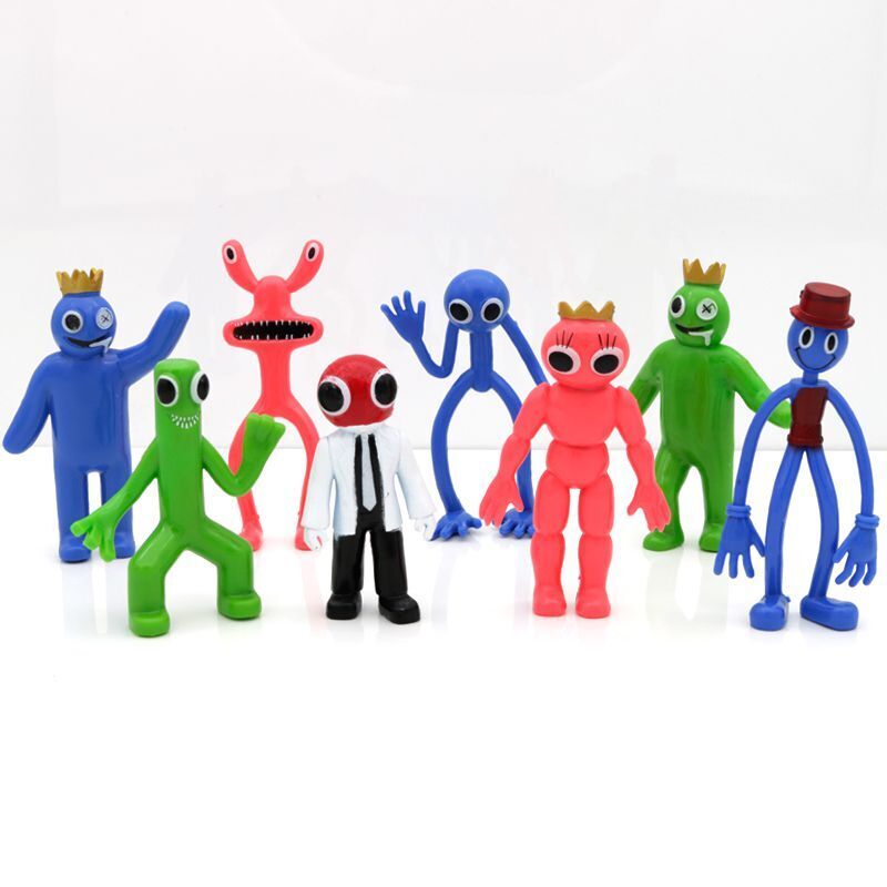 Rainbow Friends figuurset, Rainbow Friends bouwstenen figuren, Rainbow Friends  Roblox figuur, ornament, Action Model (6 stuks klein) : : Toys &  Games