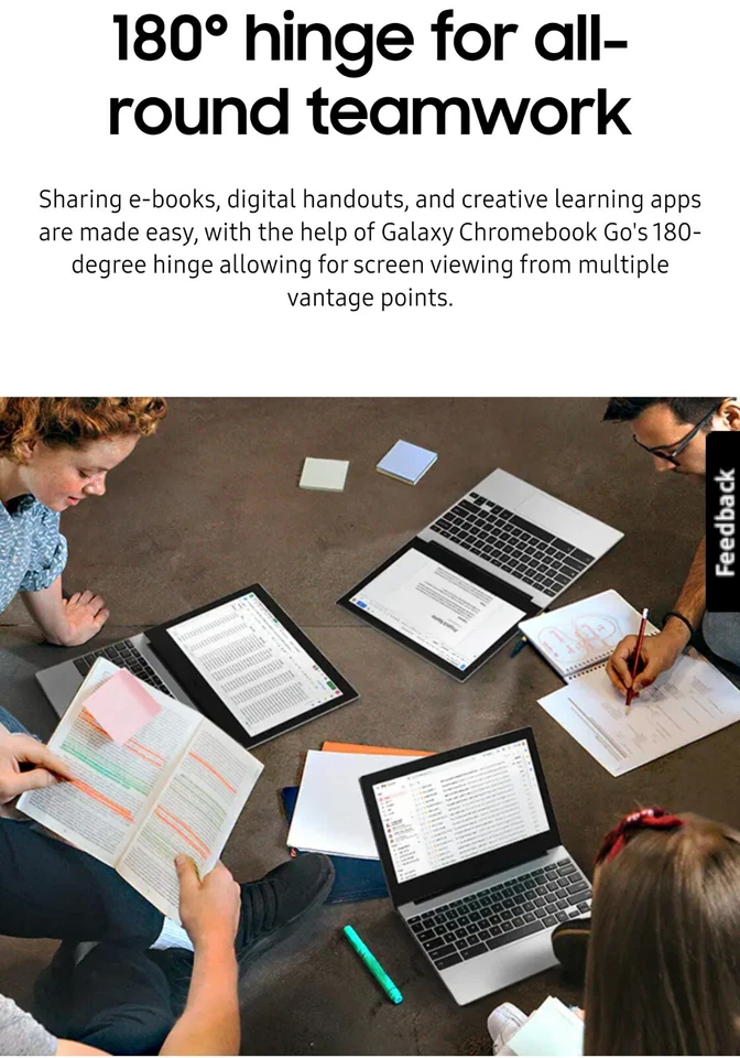 Samsung Galaxy Chromebook Go - 11.6in - Intel Celeron Silver NEW & SEALED - Image 4 of 4