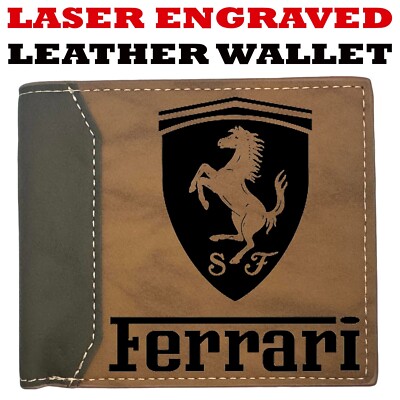 Ferrari - Ferrari Leather Wallet Bifold Premium Quality NEW