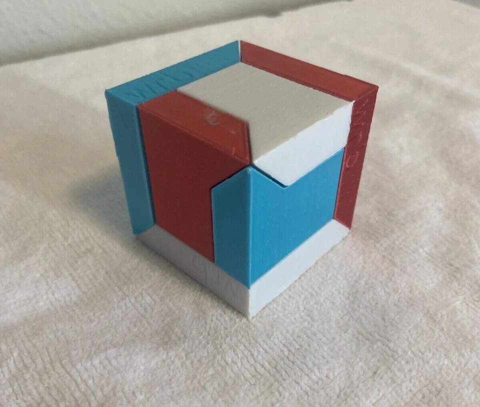 Triple Piece Perfection Puzzle cube (Custom colors check description!) - Image 2 of 4