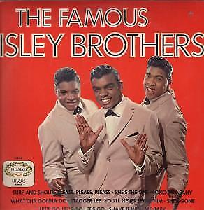 Isley Brothers Famous LP vinyle UK pochette poinçon a résidu d'autocollant, léger - Photo 1/1