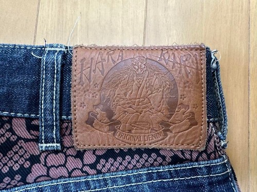 Harakiri Men's Denim Jeans Pants Koi Carp Embroidered Blue Size 30 Japan - Picture 11 of 13