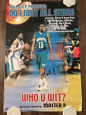 #ad NO LIMIT ALL STARS Rare VINTAGE 1999 BIG 24x36 PROMO POSTER of 1999 CD Master P $115.00