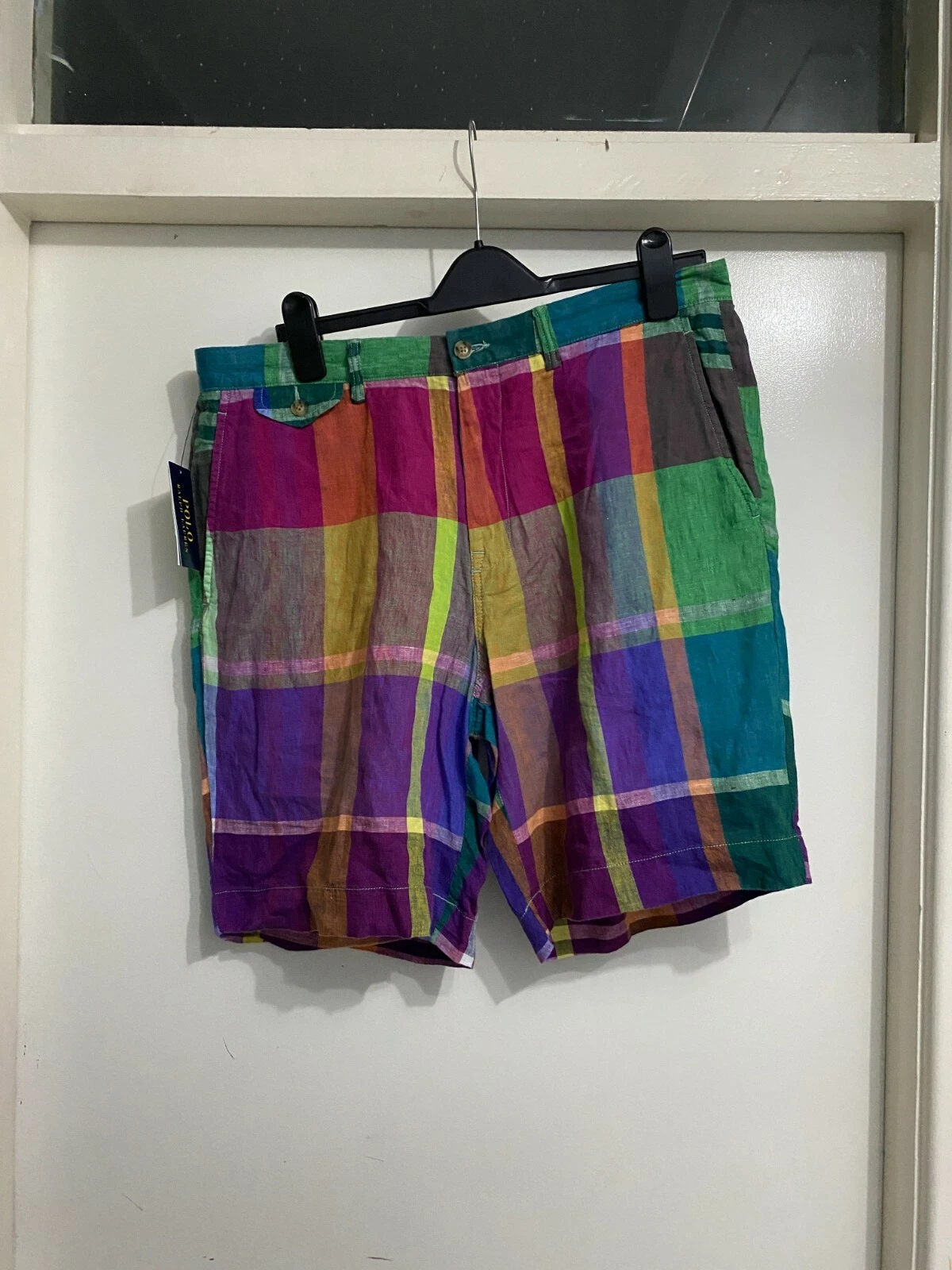 Polo Ralph Lauren Men's-clothing-Shorts 9-inch-classic-fit-linen-madras-short
Opens in a new window