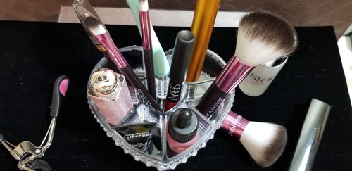 BLING Acrylic Cosmetic Organizer Stand Makeup Brush Lipstick Manicure Holder Box - Picture 7 of 41