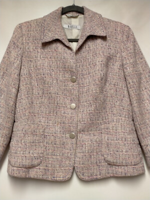 MARELLA @ MAX MARA Wool Mix Multi Col Jacket Blazer Lined Pockets