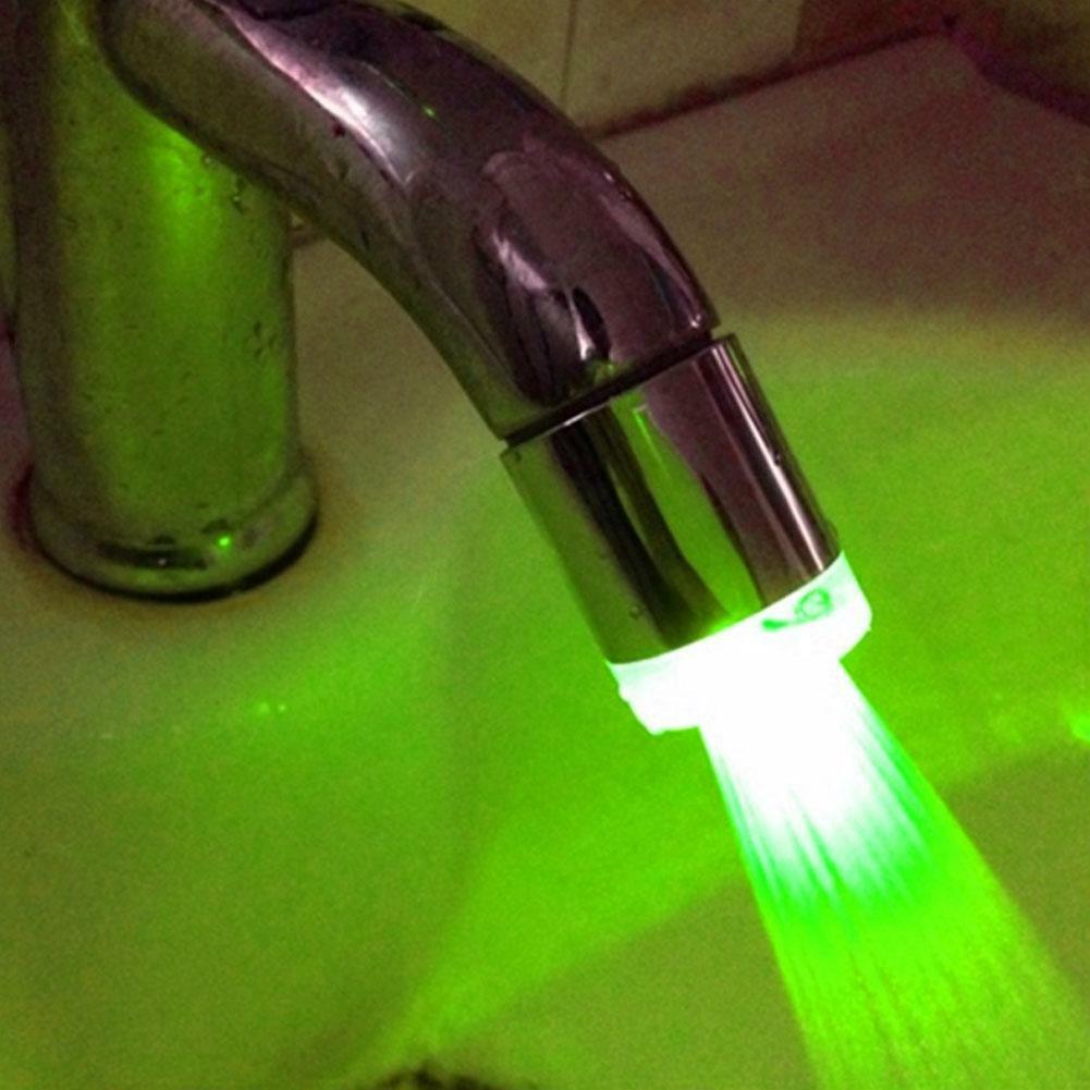Lightup LED Shower Tap Faucet Water Nozzle Head Change Color Luminous
